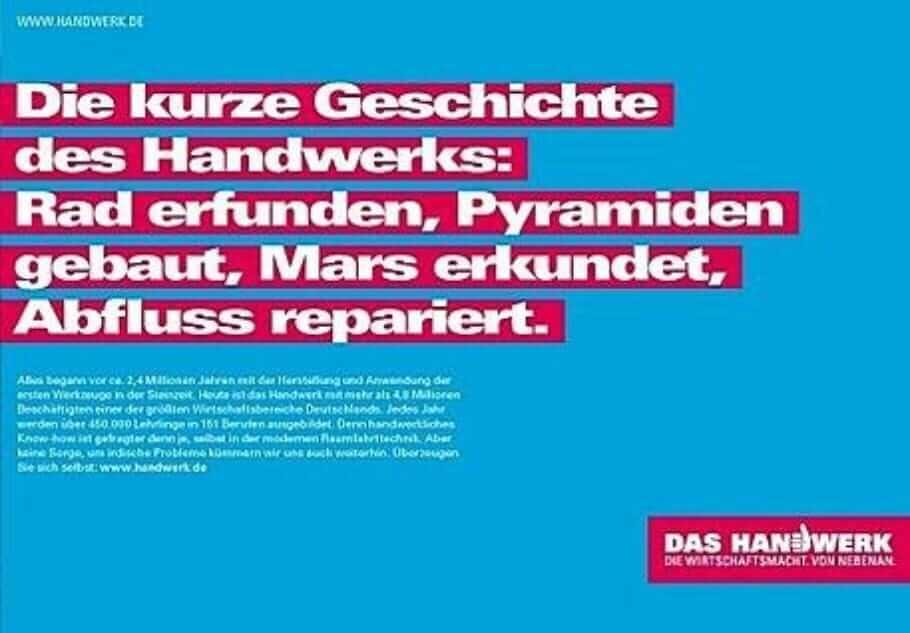 {Replik} Berufswahl Employer Branding & Imagekampagne des Handwerks: Versenkte Marketing-Millionen?