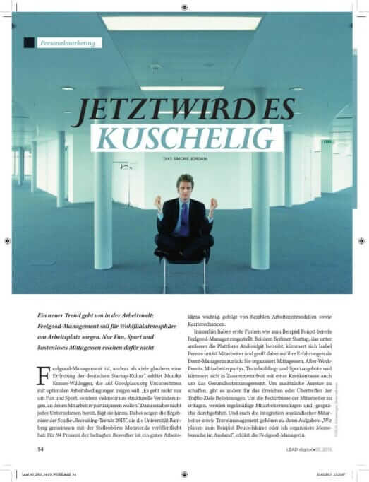 Feelgood-Management & Employer Branding: Die Kuschel-Unternehmen