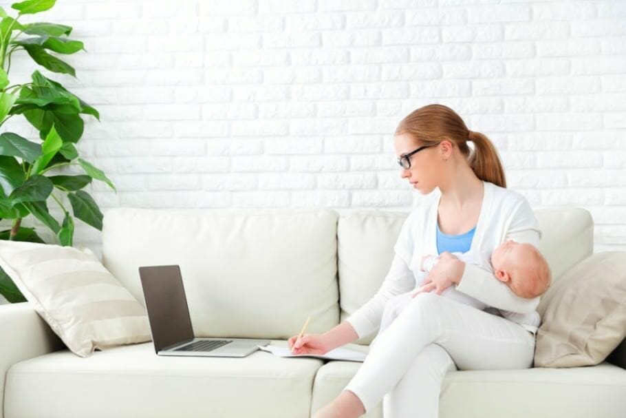 woman-mother-baby feminism Working mothers