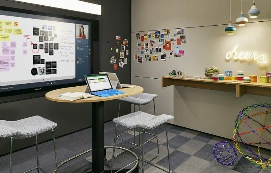 Der Ideation Hub ermöglicht kreatives Arbeiten im Team (Foto: Steelcase)